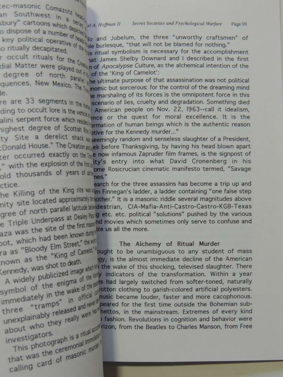 Secret Societies And Psychological Warfare- Michael A. Hoffman II