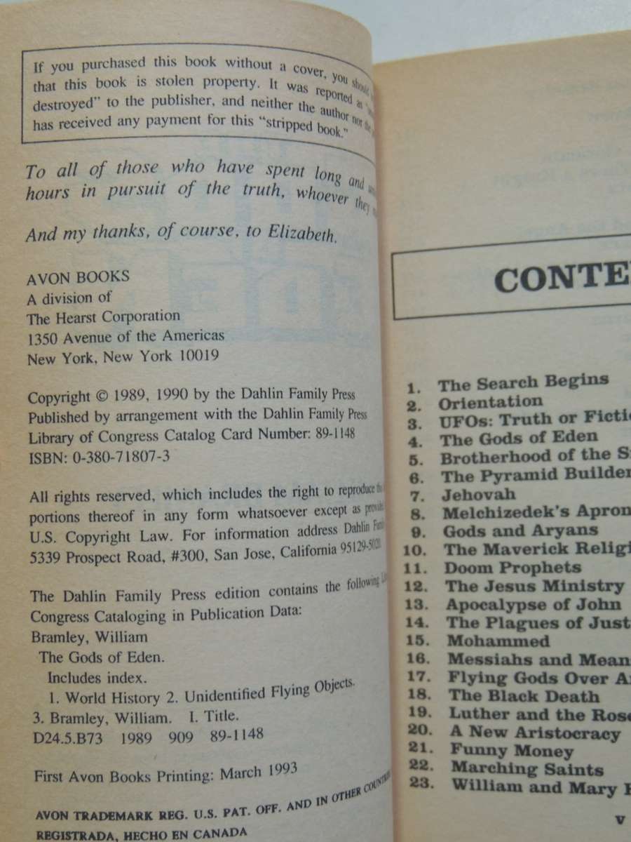 The Gods Of Eden - William Bramley