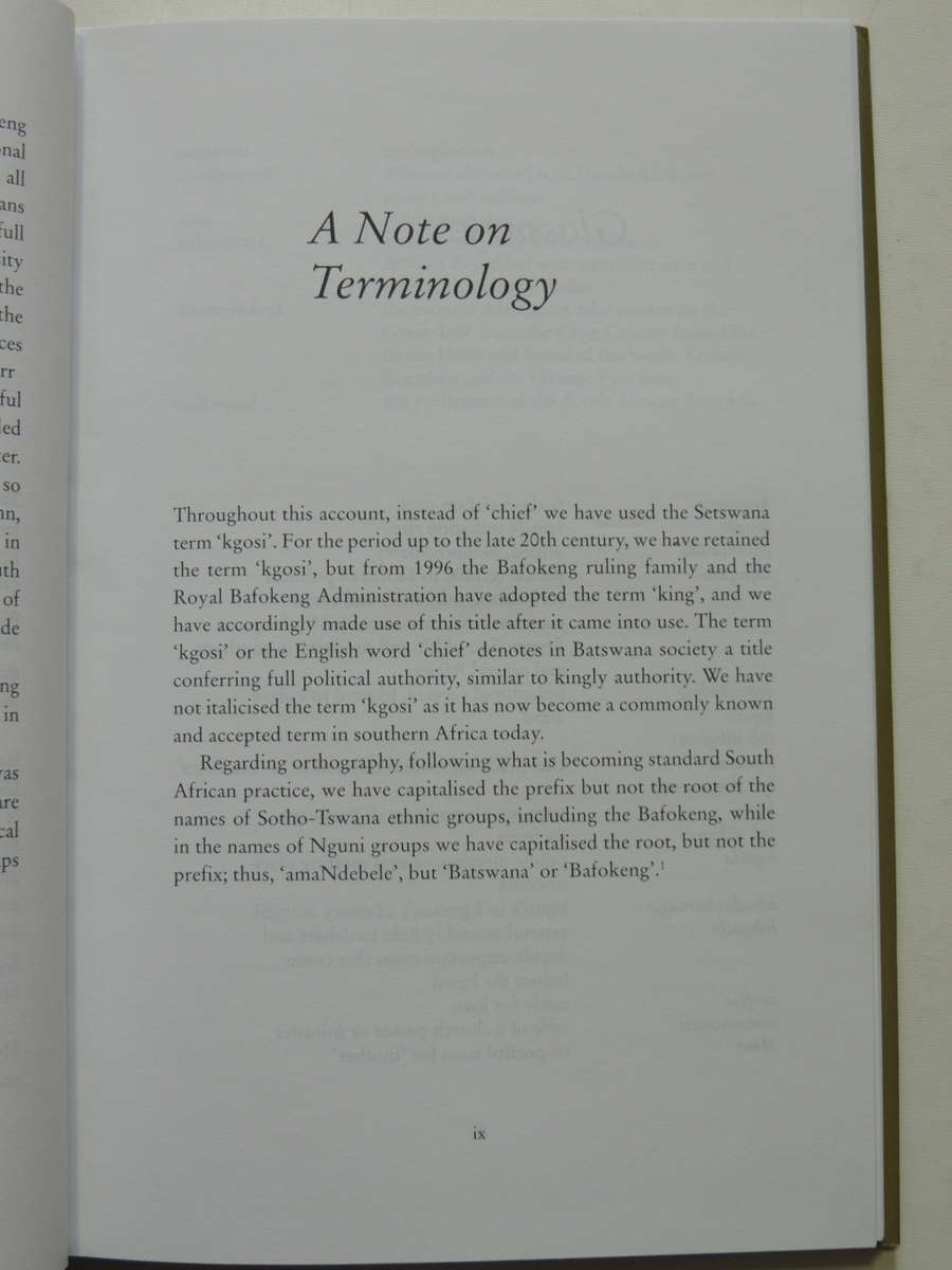 People Of The Dew, History Of The Bafokeng Of Phokeng-Rustenburg Region...- Bernard Mbenga, A Manson