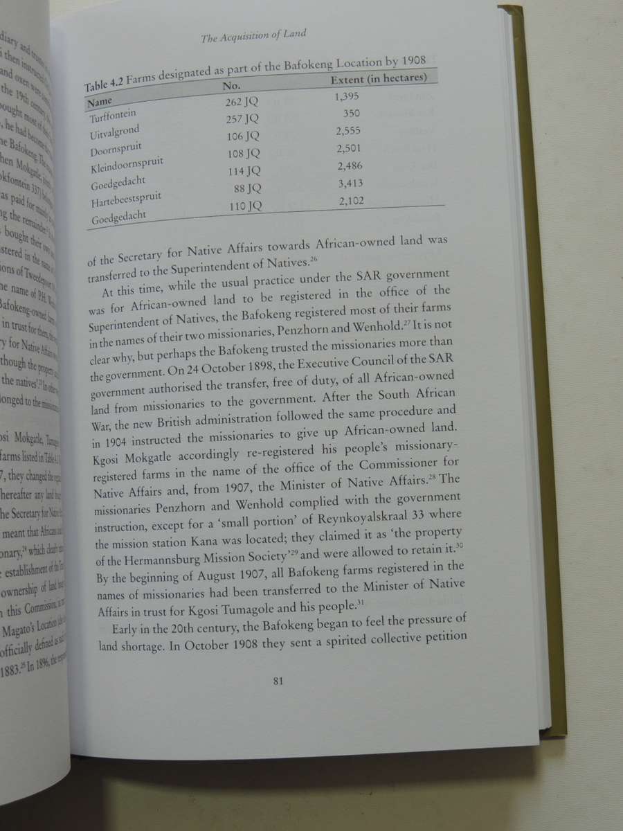 People Of The Dew, History Of The Bafokeng Of Phokeng-Rustenburg Region...- Bernard Mbenga, A Manson