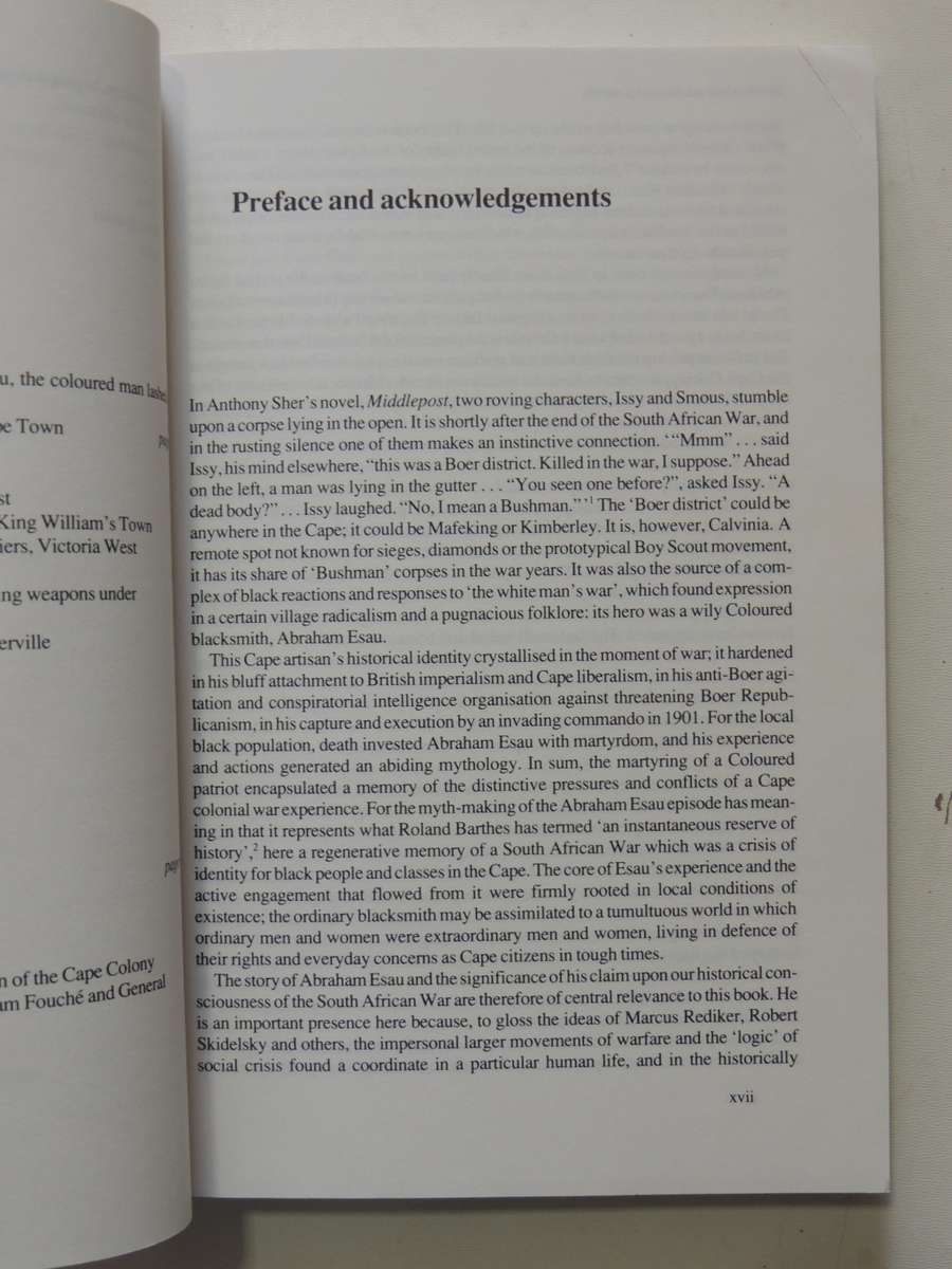 Abraham Esau`s War - A Black South African War In The Cape, 1899-1902 - Bill Nasson