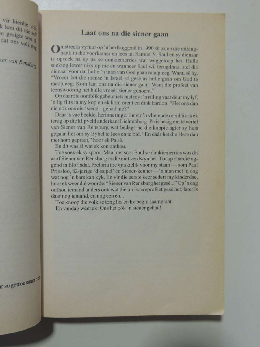 Siener Van Rensburg - Boodskapper Van God- Adriaan Snyman   AFRIKAANS