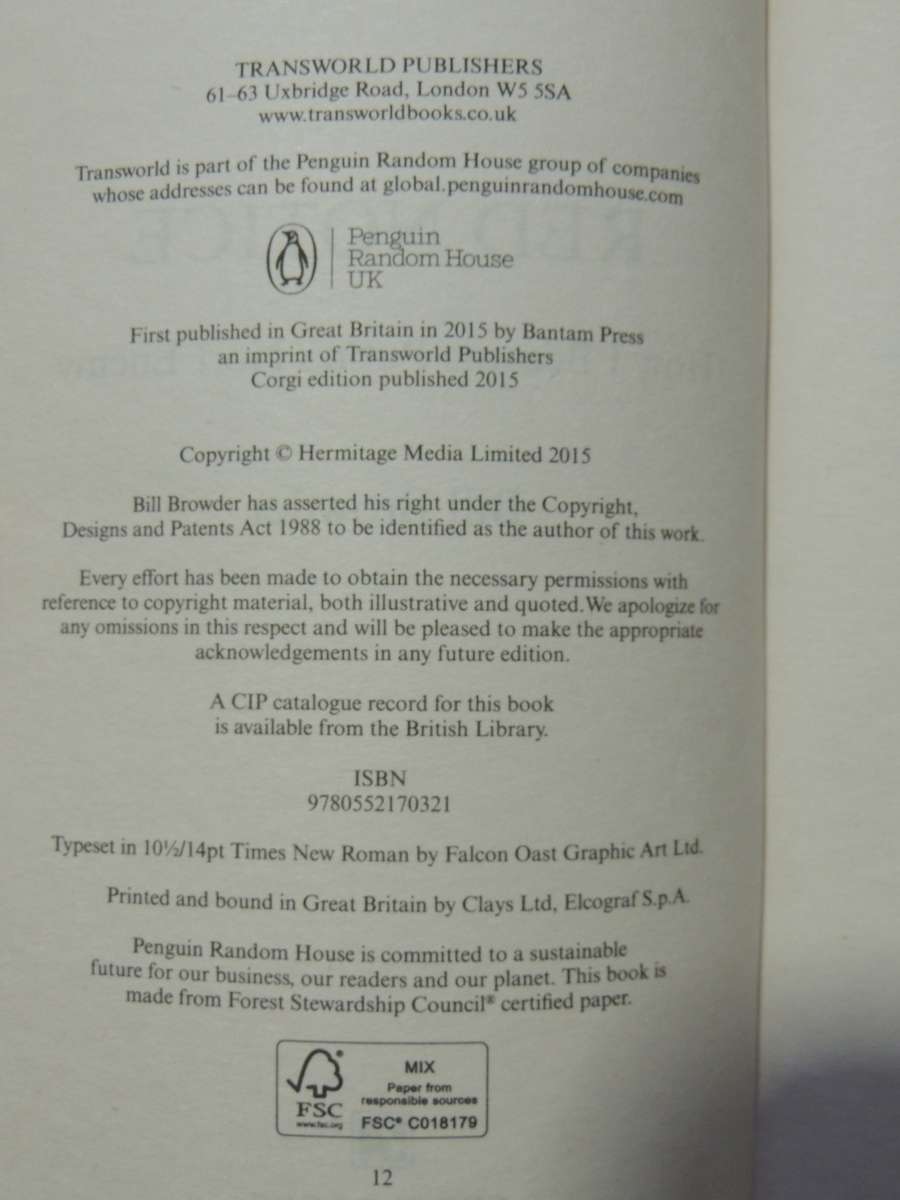 Red Notice - How I Became Putin`s No.1 Enemy - Bill Browder