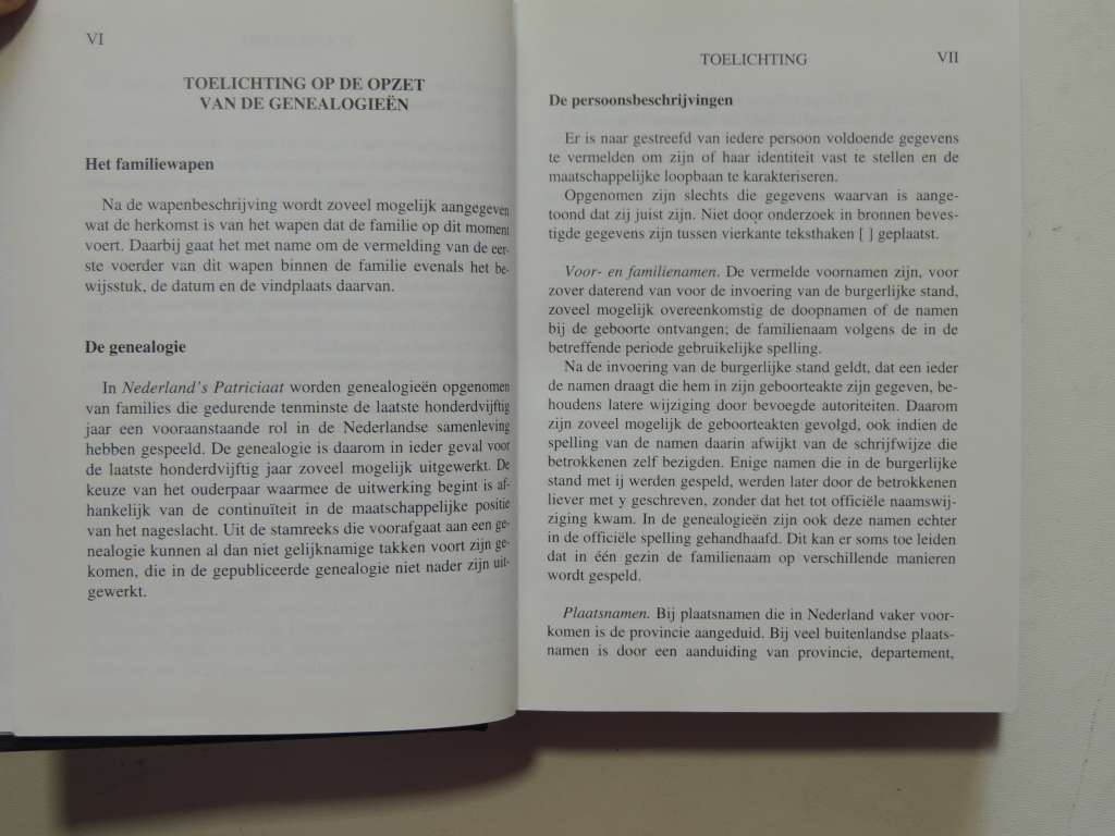 Nederland`s Patriciaat - Genealogieen Van Bekende GeslachtenIN DUTCH