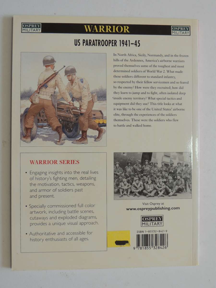 Osprey Warrior Series: US Paratrooper 1941-45 Carl Smith