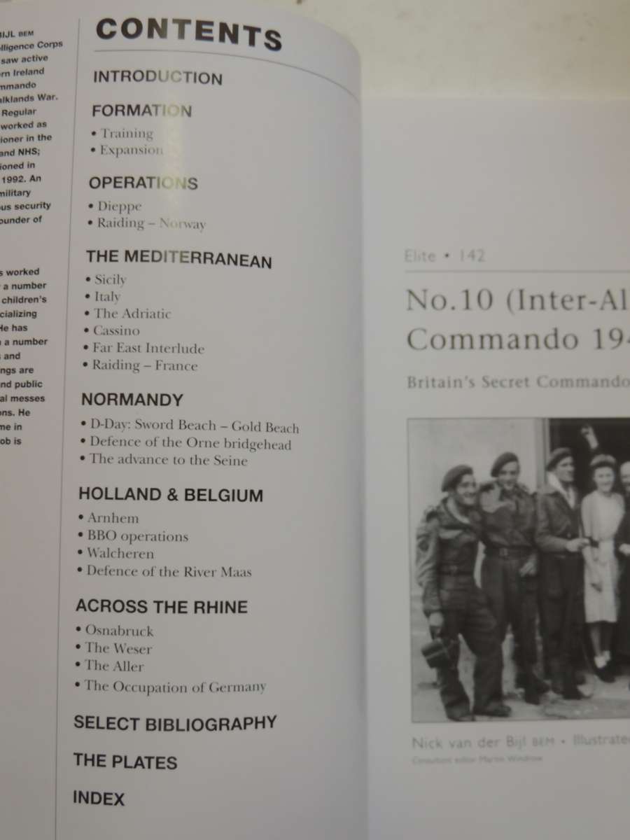 Osprey Elite Series: No. 10 (Inter-Allied) Commando 1942-45  Nick Van Der Bijl BEM