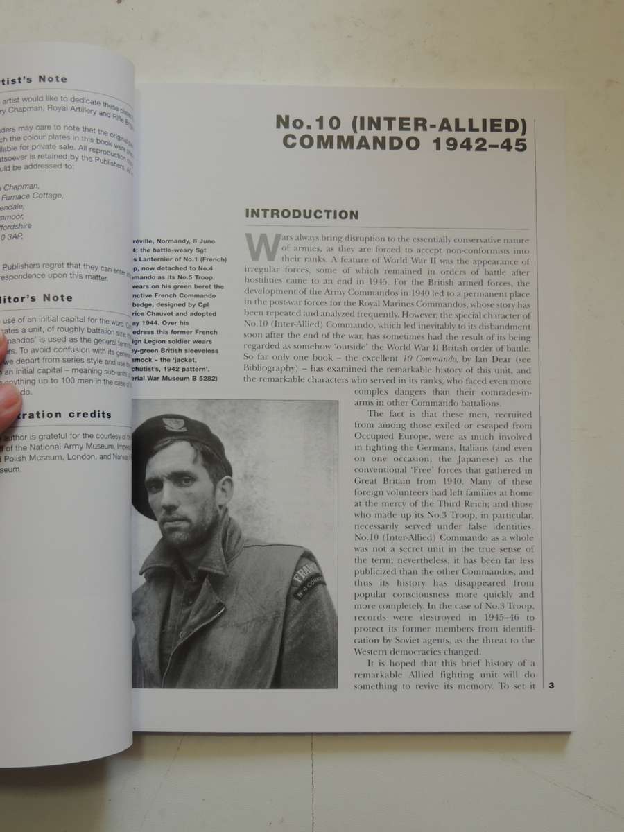 Osprey Elite Series: No. 10 (Inter-Allied) Commando 1942-45  Nick Van Der Bijl BEM