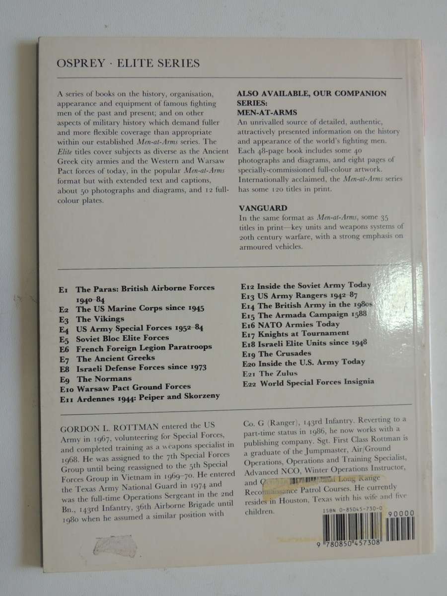 Osprey Elite Series: Warsaw Pact Ground Forces  Gordon L Rottman