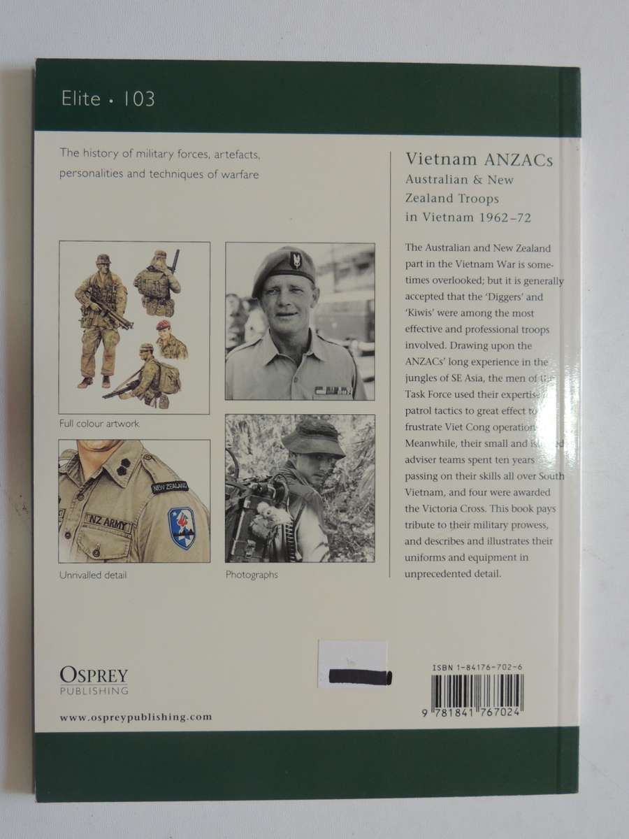 Osprey Elite Series: Vietnam ANZACs - Australian & New Zealand Troops In Vietnam Kevin Lyles