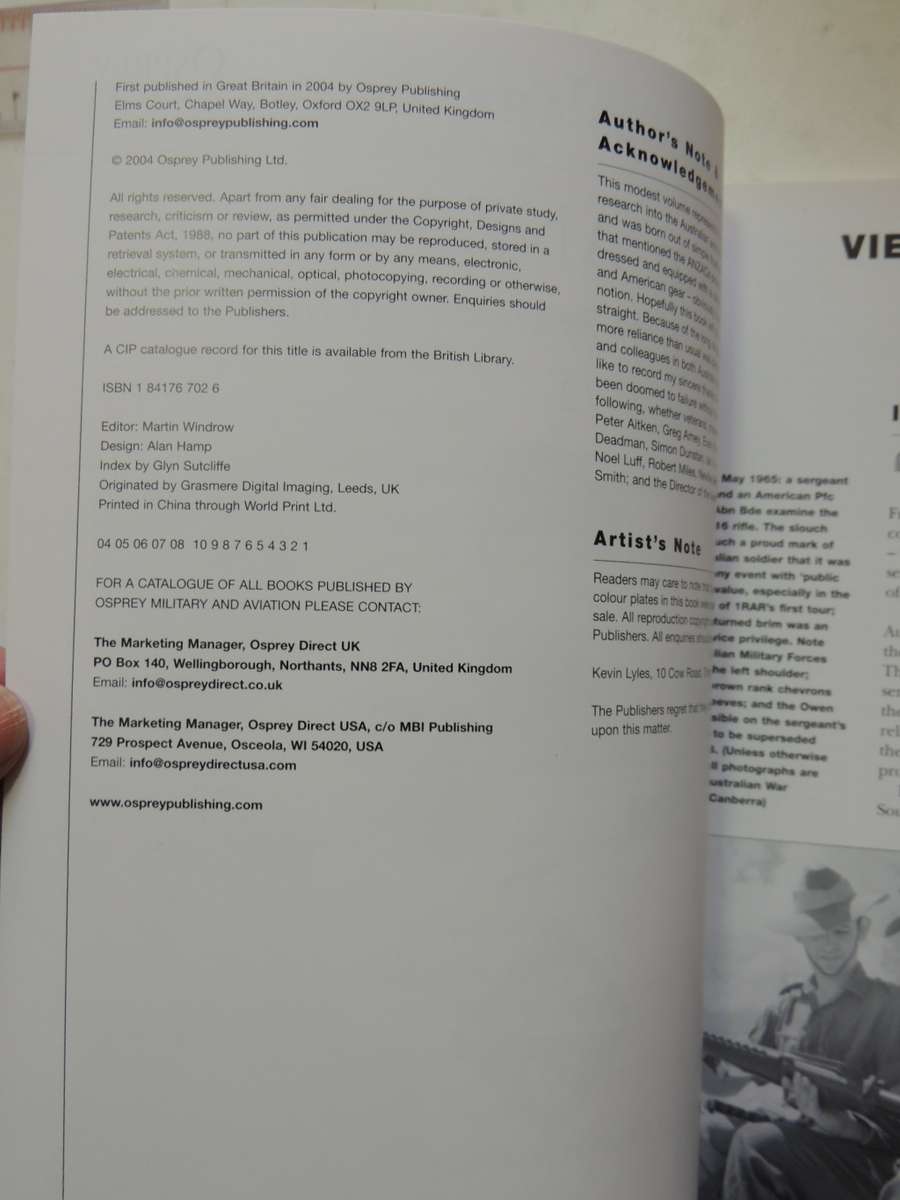 Osprey Elite Series: Vietnam ANZACs - Australian & New Zealand Troops In Vietnam Kevin Lyles