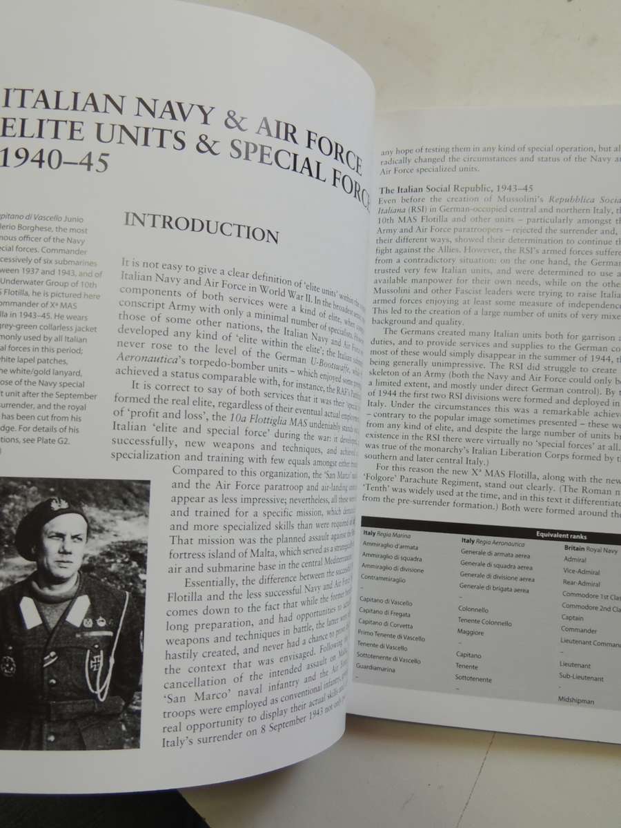 Osprey Elite Series: Italian Navy & Air Force Elite Units & Special Forces 1940-4