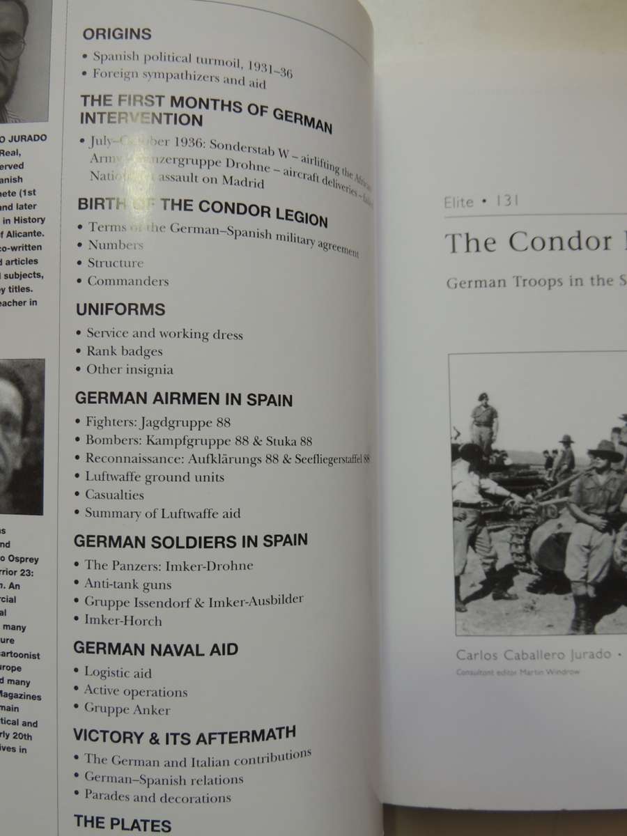 Osprey Elite Series: The Condor Legion - German Troops In The Spanish Civil War C.C. Jurado