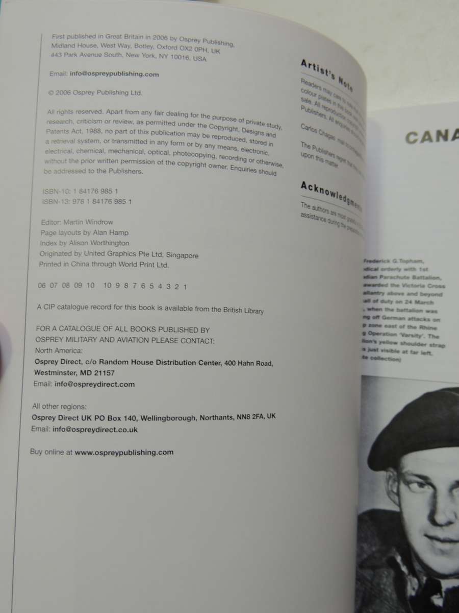 Osprey Elite Series: Canadian Airborne Forces Since 1942  Bernd Horn & Michael Wyczynski