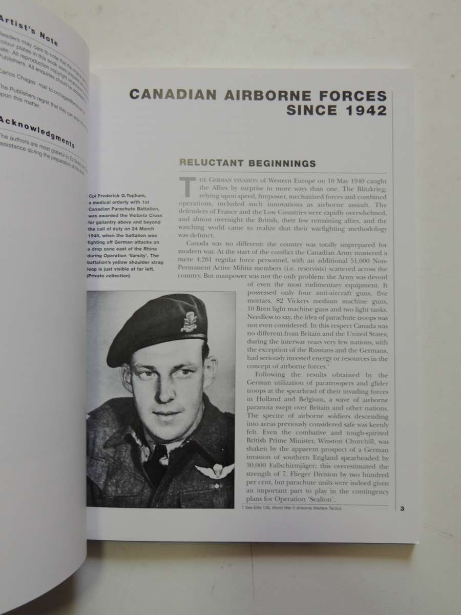 Osprey Elite Series: Canadian Airborne Forces Since 1942  Bernd Horn & Michael Wyczynski