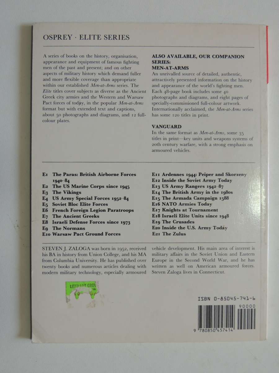 Osprey Elite Series: Inside The Soviet Army Today Steven J. Zaloga