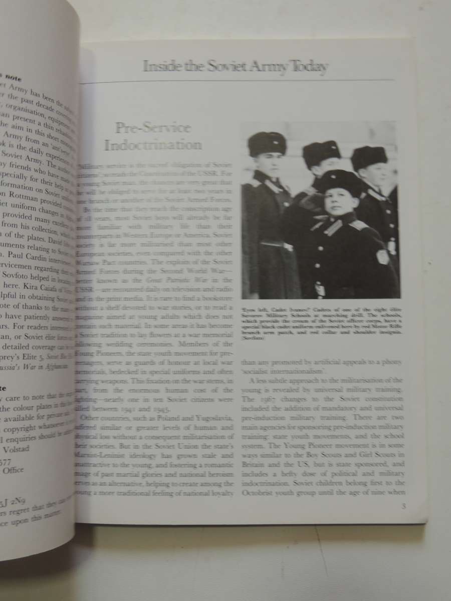 Osprey Elite Series: Inside The Soviet Army Today Steven J. Zaloga