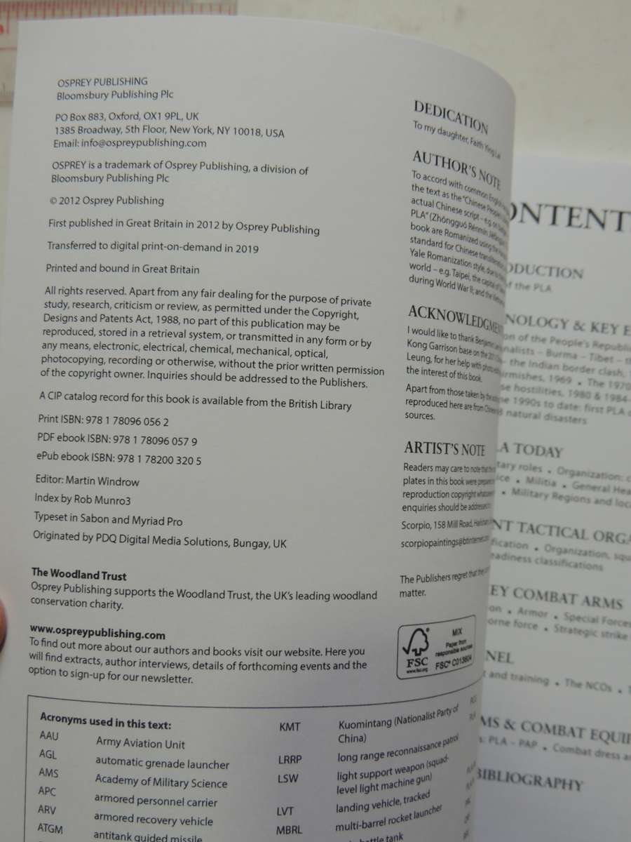 Osprey Elite Series: The Chinese People`s Liberation Army Since 1949  Benjamin Lai