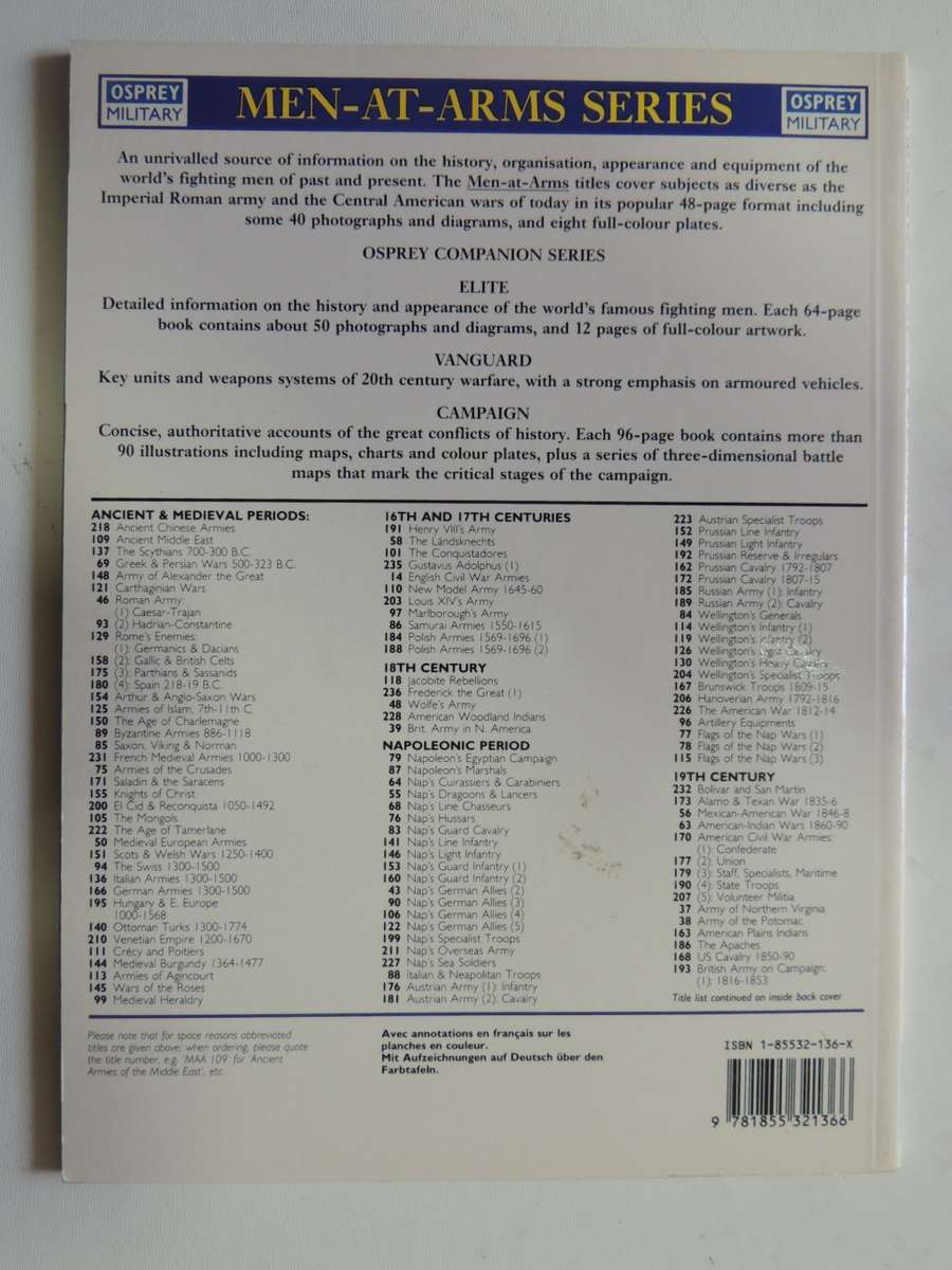 Osprey Men-At-Arms Series: Foreign Volunteers Of The Allied Forces Nigel Thomas