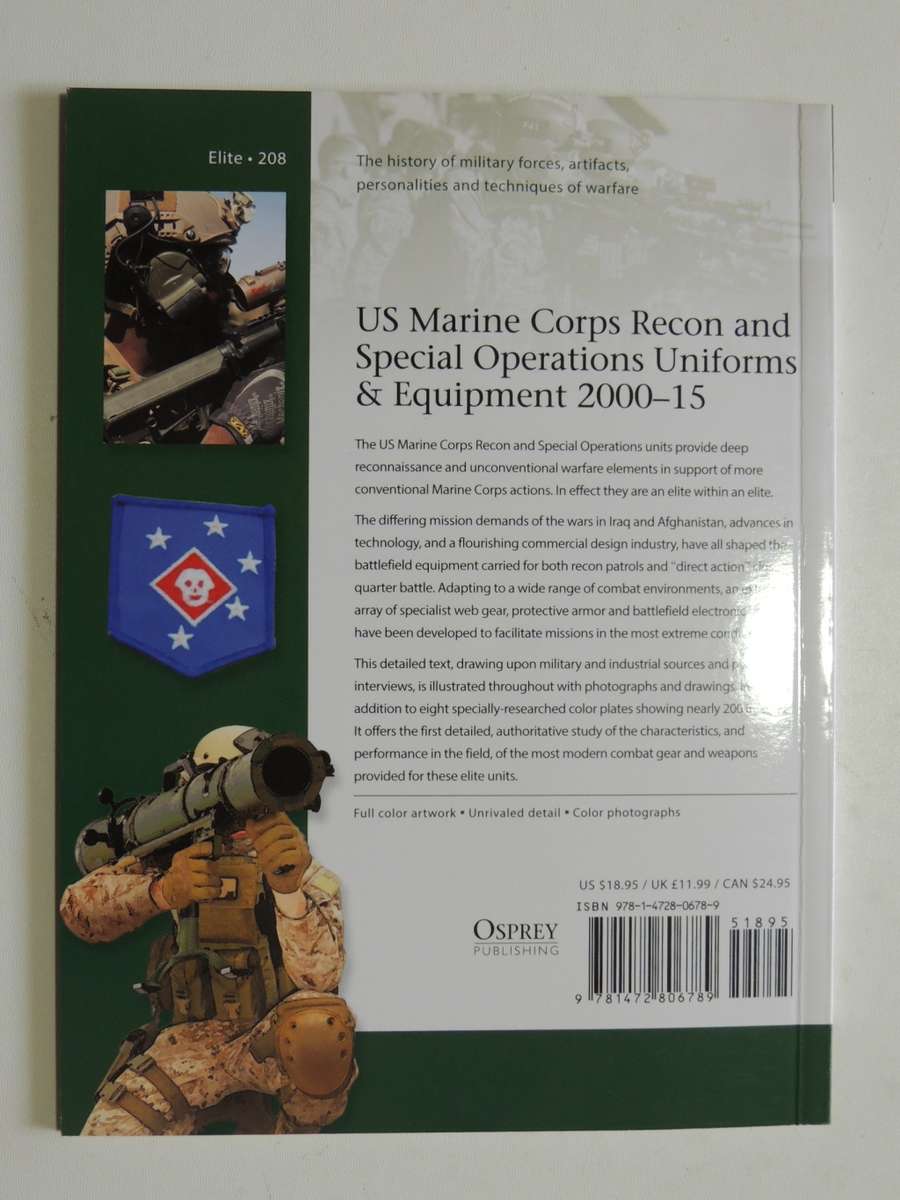 Osprey Elite Series: US Marine Corps, Recon And Special Operations Uniforms & Equipment 2000-15