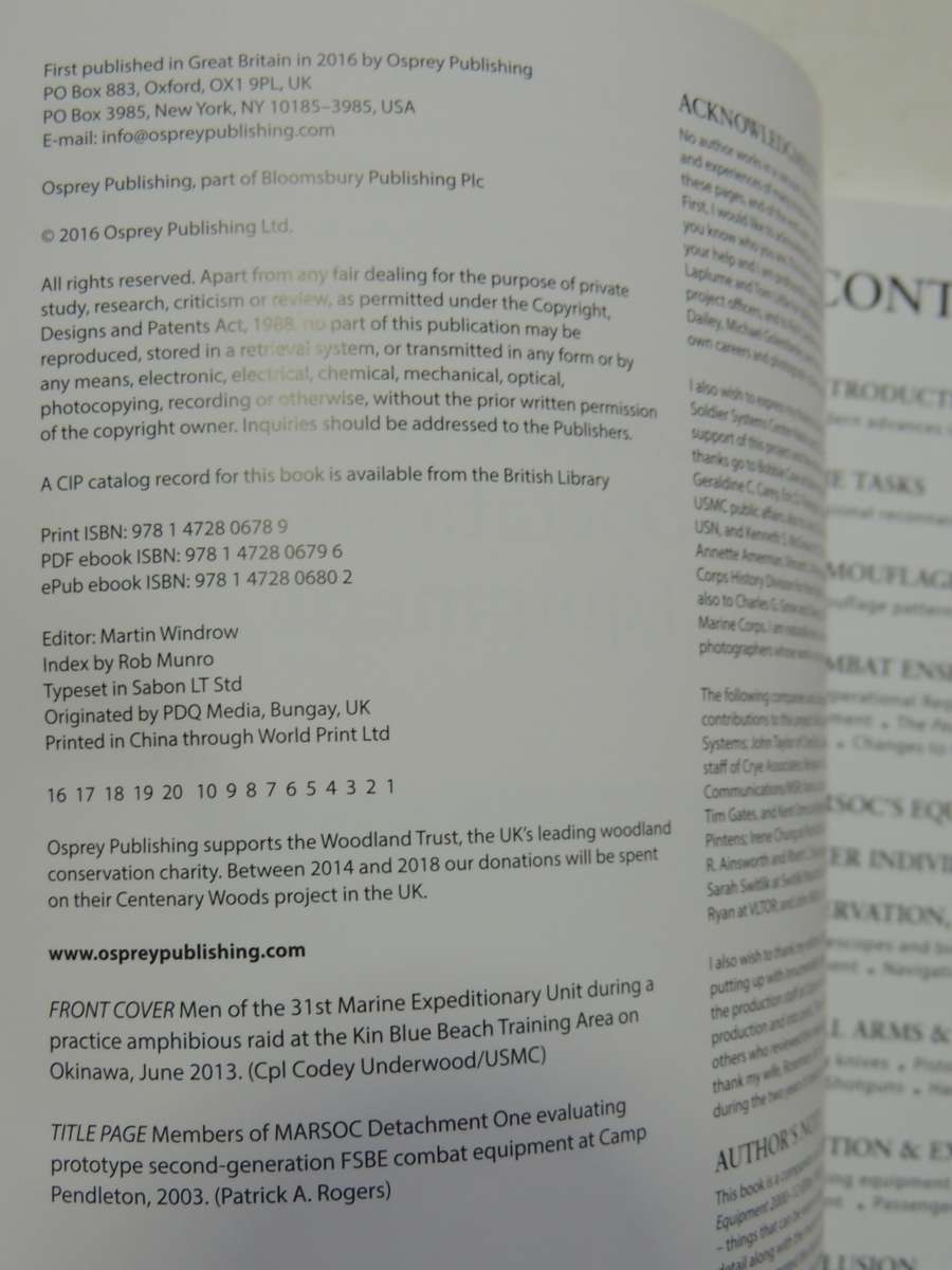 Osprey Elite Series: US Marine Corps, Recon And Special Operations Uniforms & Equipment 2000-15