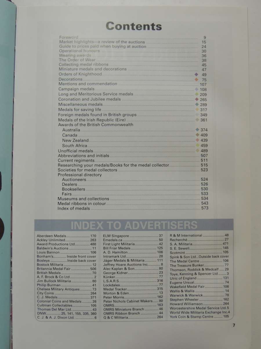 The Medal Yearbook 2012 - ed John W. Mussell, FRGS