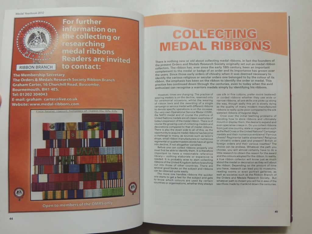 The Medal Yearbook 2012 - ed John W. Mussell, FRGS