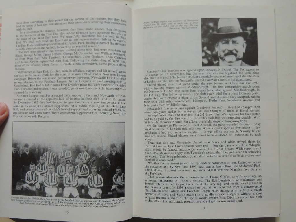 Newcastle United  A Complete Record 1882 - 1990- Paul Joannou, Bill Swann, Steve Corke