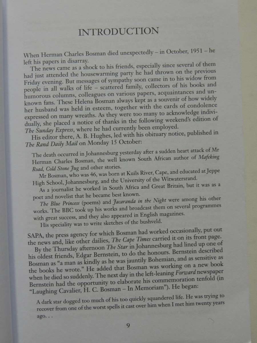 Life Sentence - A Biography Of Herman Charles Bosman - Stephen Gray