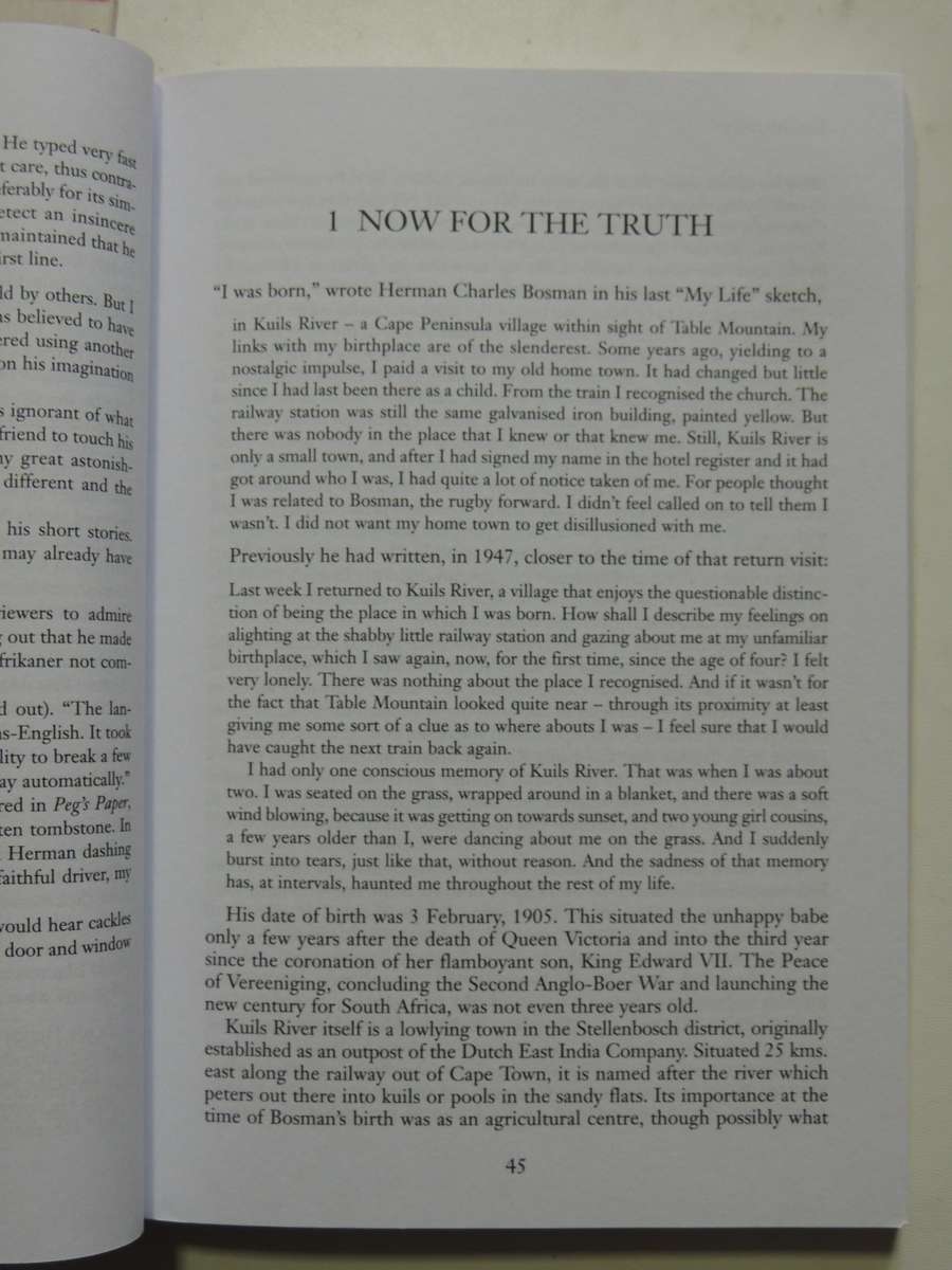 Life Sentence - A Biography Of Herman Charles Bosman - Stephen Gray