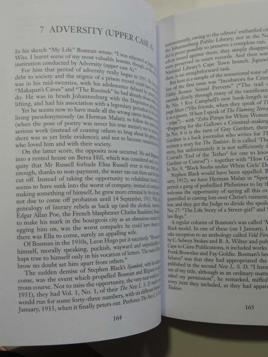 Life Sentence - A Biography Of Herman Charles Bosman - Stephen Gray