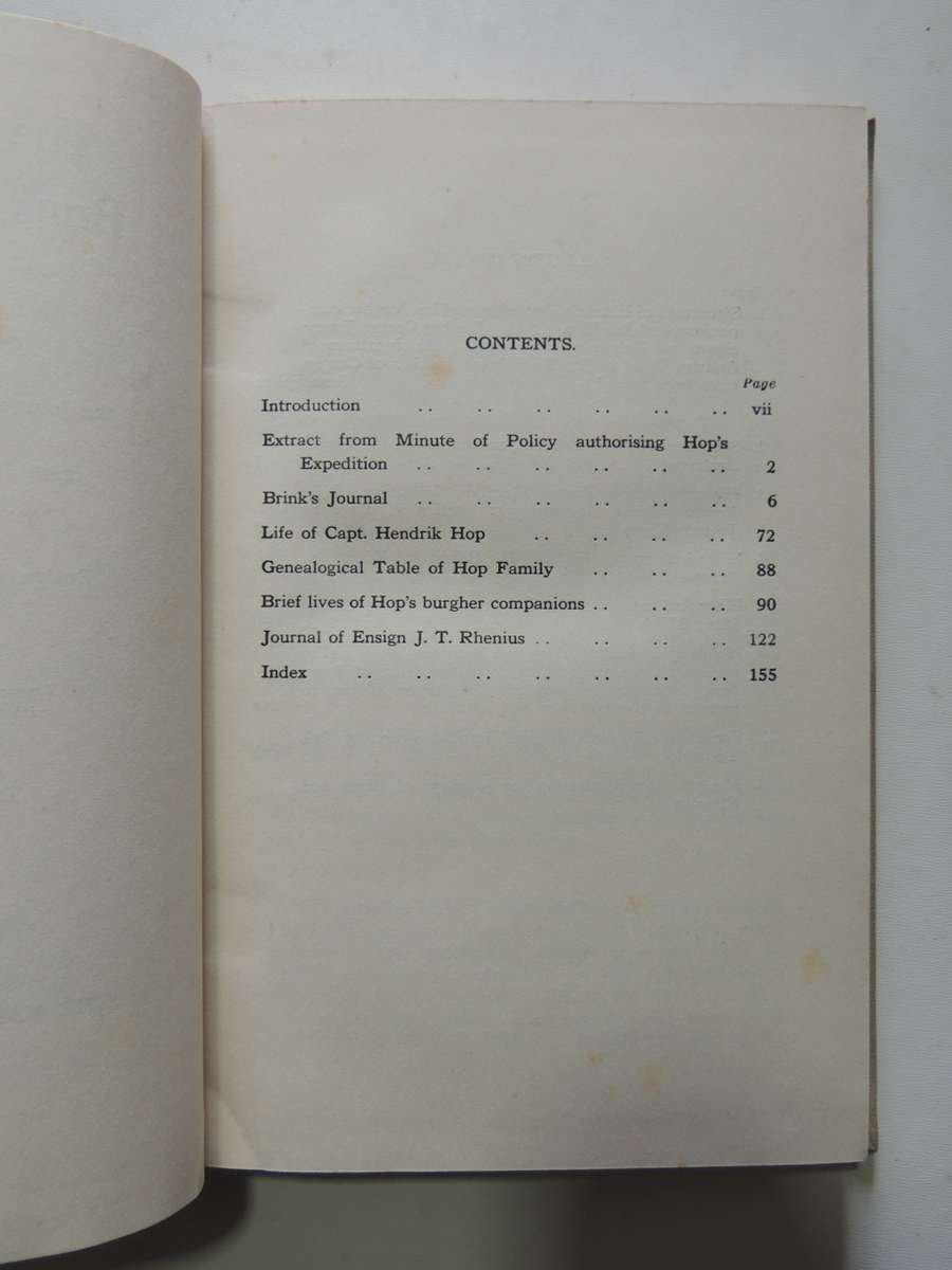 The Journals Of Brink And Rhenius - VRS Series I No. 28 - Dr E E Mossop