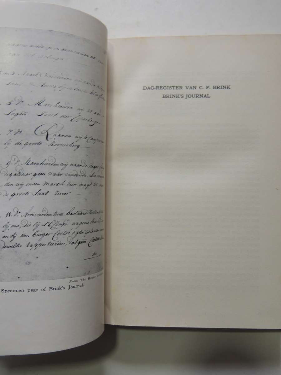 The Journals Of Brink And Rhenius - VRS Series I No. 28 - Dr E E Mossop
