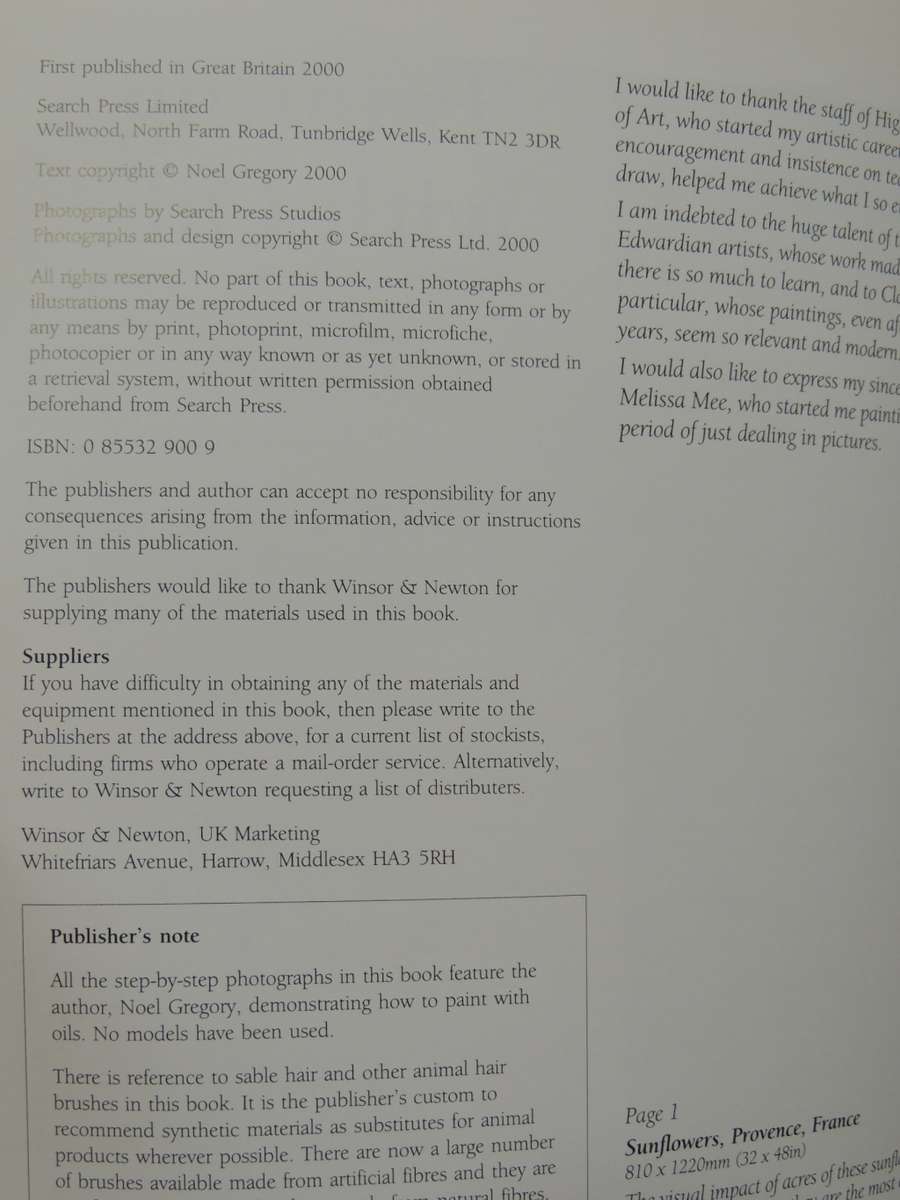 Painting With Oils - Learning How To Create Beautiful Pictures - Noel Gregory