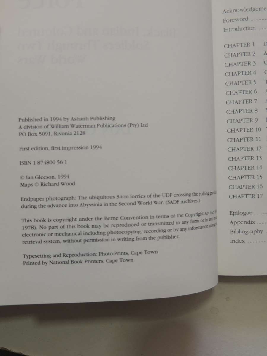 The Unknown Force - Black, Indian And Coloured Soldiers Through Two World Wars - Ian Gleeson