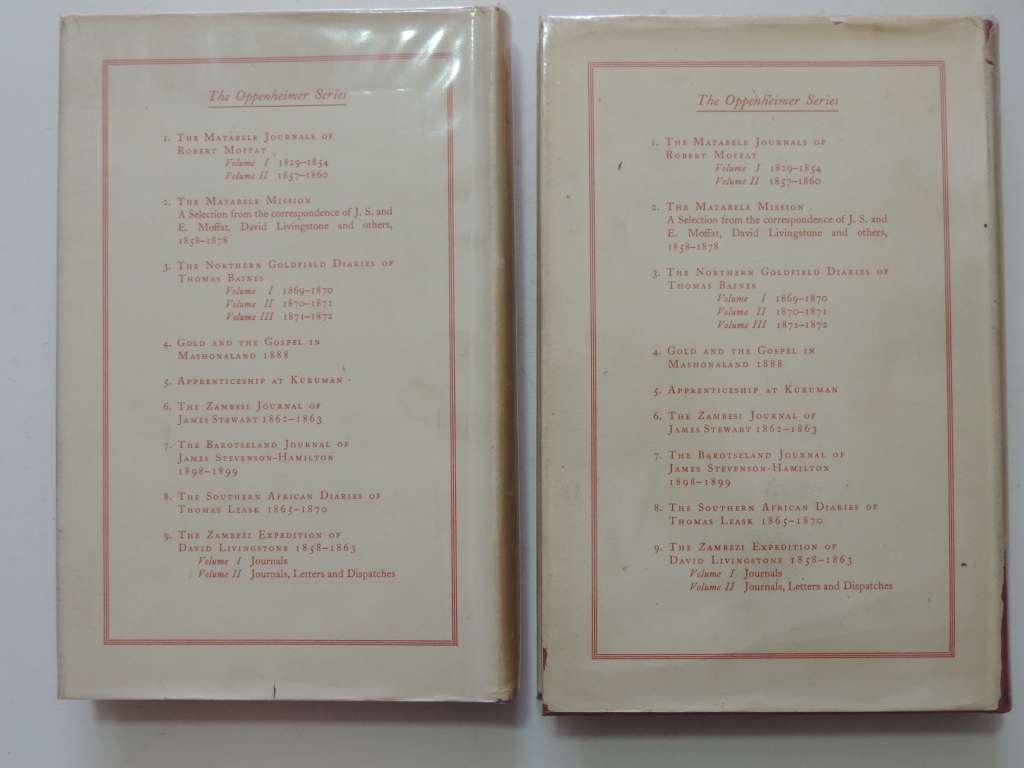 The Zambezi Expedition of David Livingstone 1858-63, Vol 1-2 Journals,Journals, Letters & Dispatches