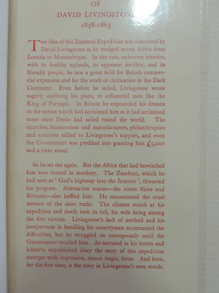 The Zambezi Expedition of David Livingstone 1858-63, Vol 1-2 Journals,Journals, Letters & Dispatches