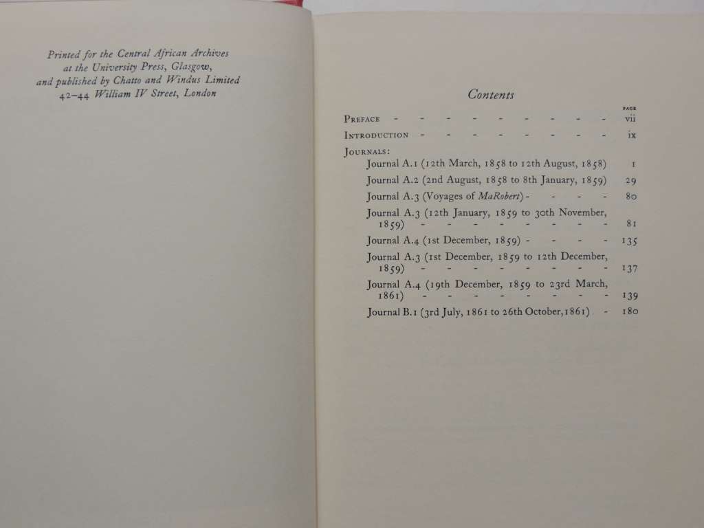 The Zambezi Expedition of David Livingstone 1858-63, Vol 1-2 Journals,Journals, Letters & Dispatches