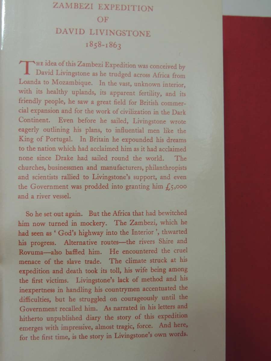 The Zambezi Expedition of David Livingstone 1858-63, Vol 1-2 Journals,Journals, Letters & Dispatches