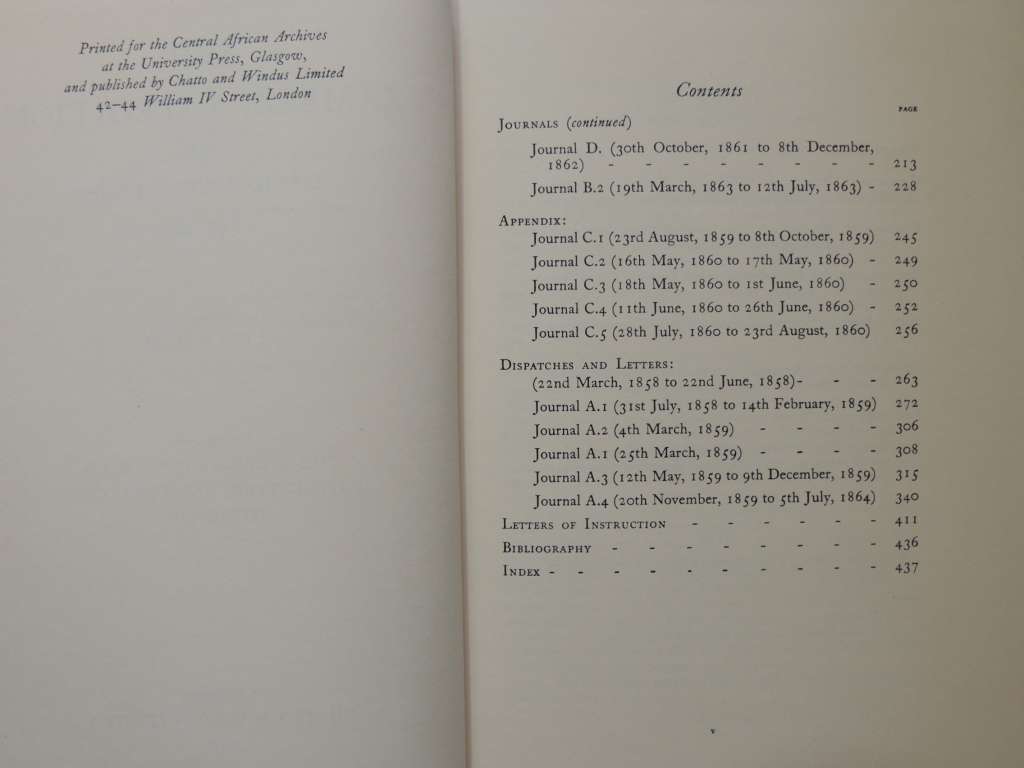 The Zambezi Expedition of David Livingstone 1858-63, Vol 1-2 Journals,Journals, Letters & Dispatches