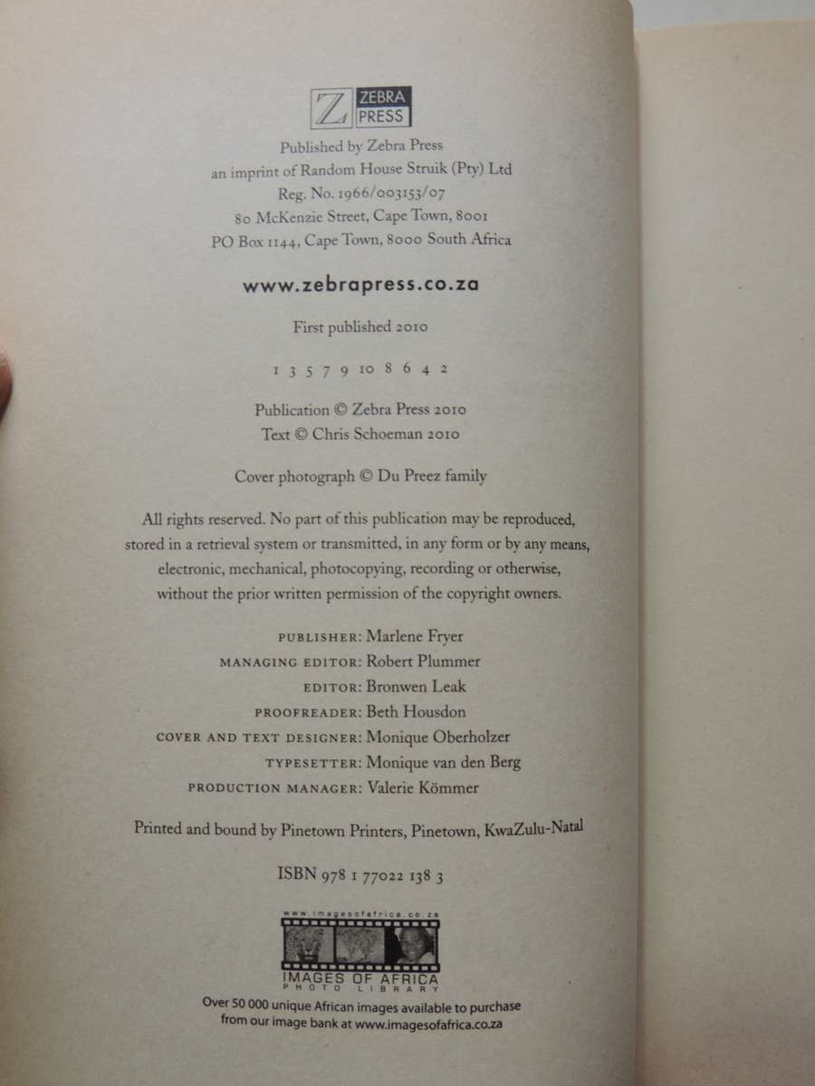 Boer Boy - Memoirs Of An Anglo-Boer War Youth - Chris Schoeman   FIRST EDITION  2010