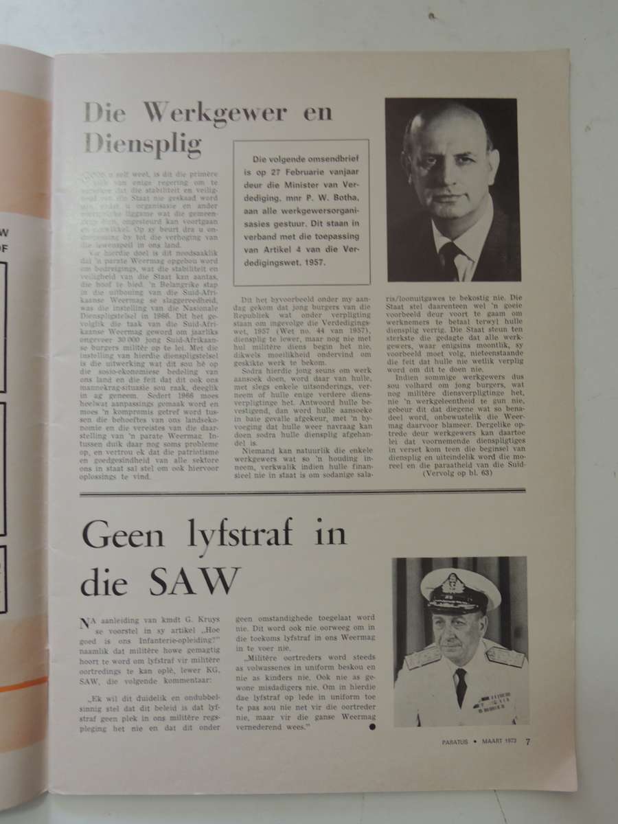 Paratus - Maart/March 1973 Vol 24 No 3
