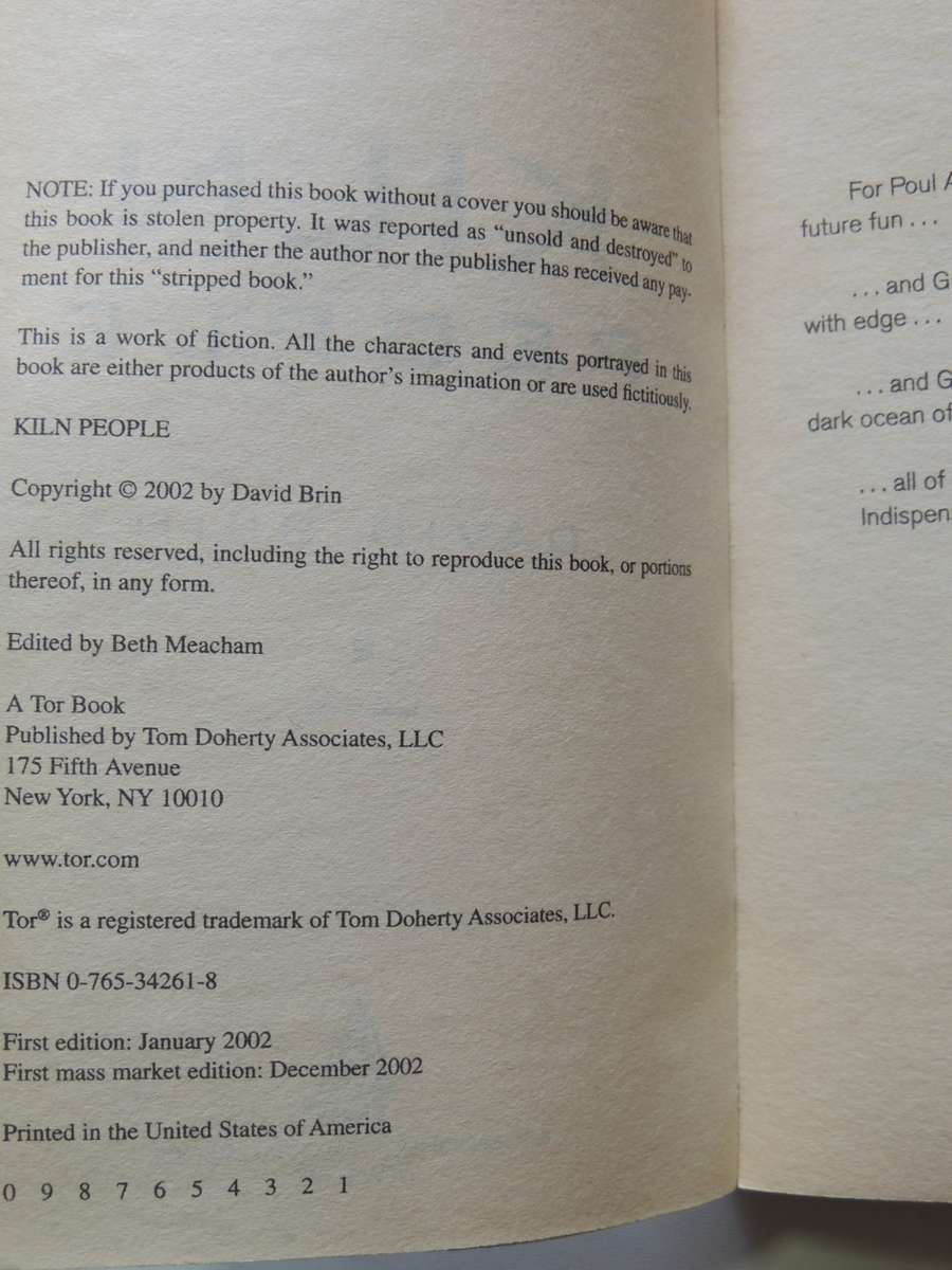 Kiln People - David Brin