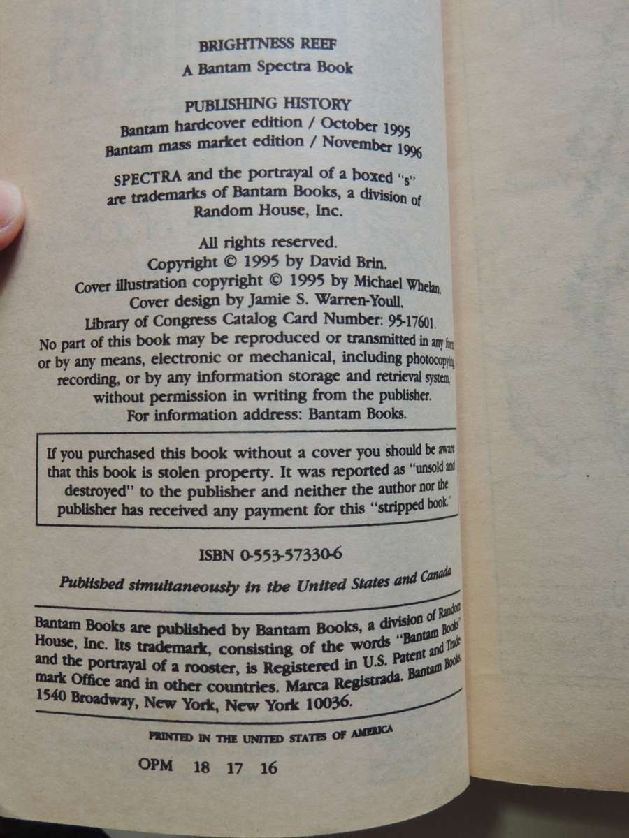 Brightness Reef, Uplift Series Book One - David Brin