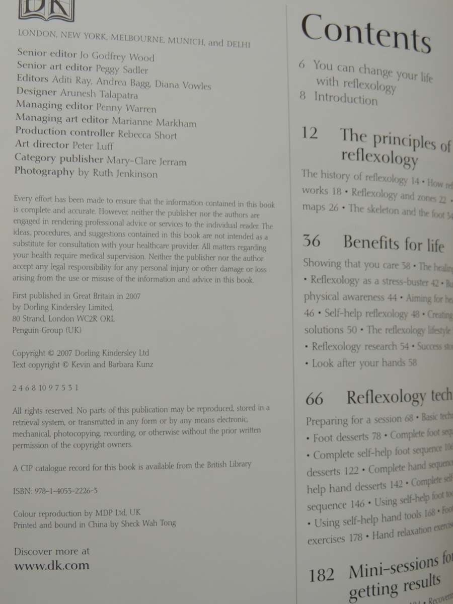 Complete Reflexology for Life  -  Barbara & Kevin Kunz    DK