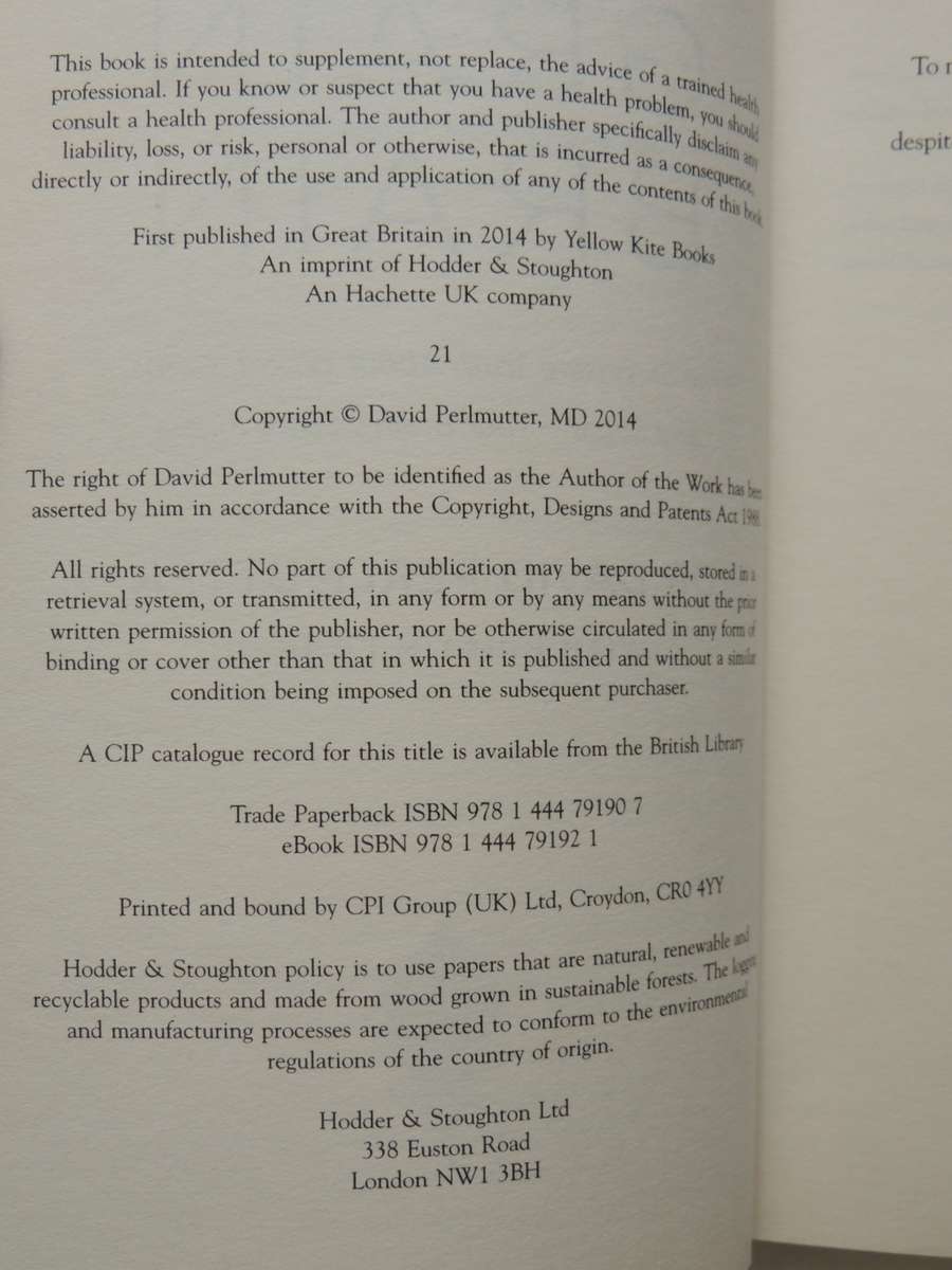 Grain Brain, Truth About Wheat, Carbs, & Sugar....- Dr David Perlmutter, Kristin Loberg