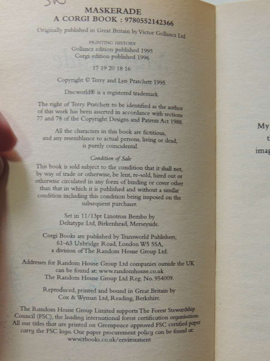 Maskerade- Terry Pratchett