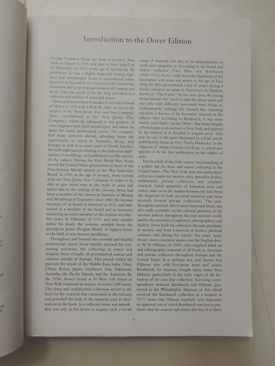 A Glossary Of The Construction, Decoration And Use Of Arms And Armour - George Cameron Stone