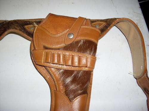 LEATHER HOLSTER FOR .38, SILVER BUCKLE??