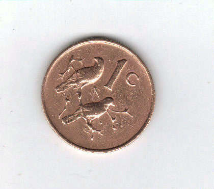 1965 South Africa one cent   !!!!! RARE  and going for a song !!!!!