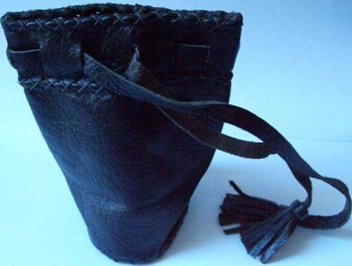 Small Brown Geniune Leather Pouch